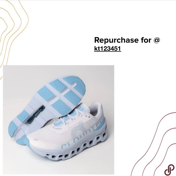 Hot Sale! On Women's Cloudmonster Shoes Color: Blue Frost- New shoes